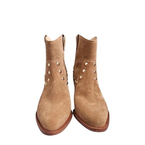 New Authentic Coach Women’s Paline Suede Bootie in Coconut Color Boots Sz 7 NWOT - Picture 2 of 8